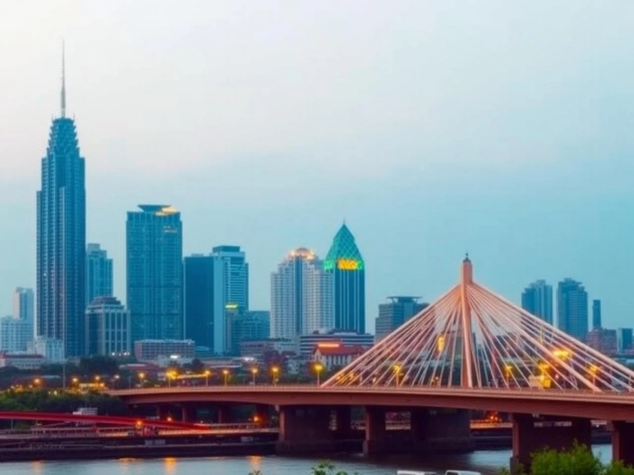 Suasana kota Surabaya