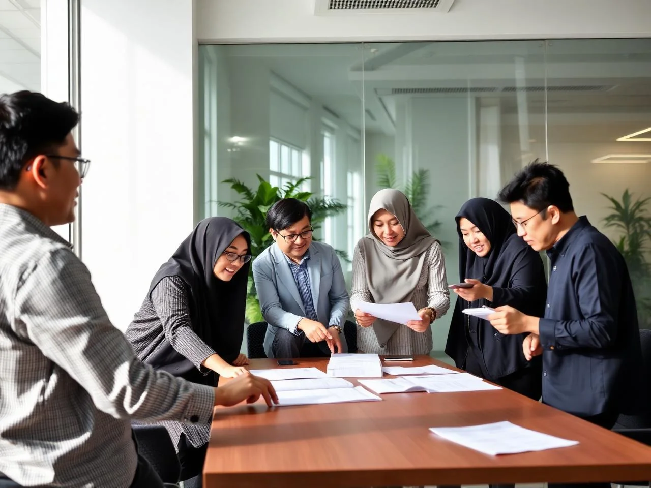 Rapat pemeriksaan berkas tim